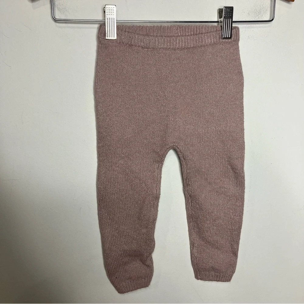 Old Navy‎ Pointelle-knit sweater set dusty rose baby size 18-24 mo